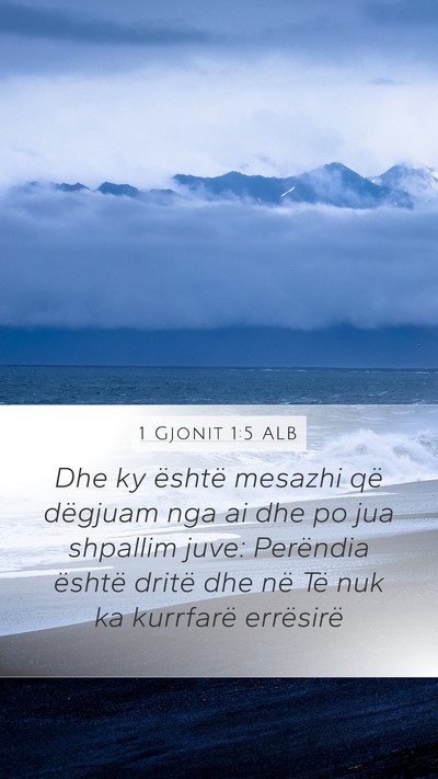 1 Gjonit 1:5 ALB Bible Verse Image