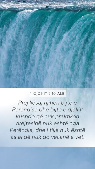 1 Gjonit 3:10 ALB Bible Verse Image
