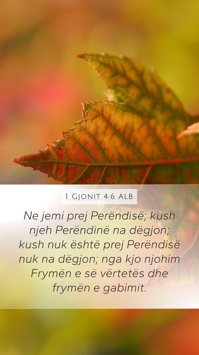 1 Gjonit 4:6 ALB Bible Verse Image