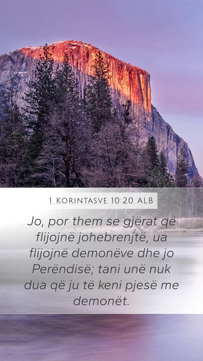 1 Korintasve 10:20 ALB Bible Verse Image