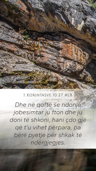 1 Korintasve 10:27 ALB Bible Verse Image