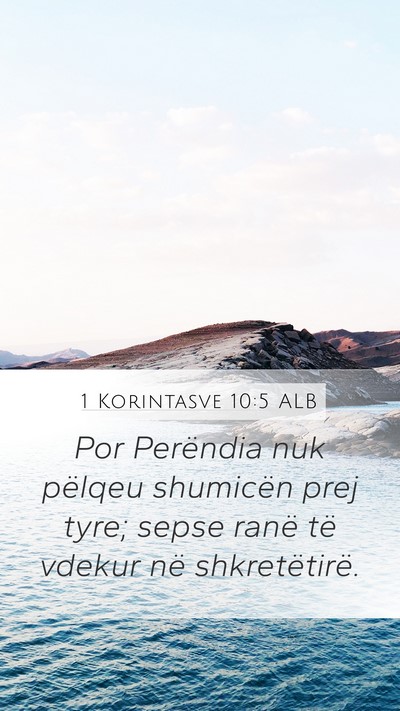 1 Korintasve 10:5 ALB Bible Verse Image