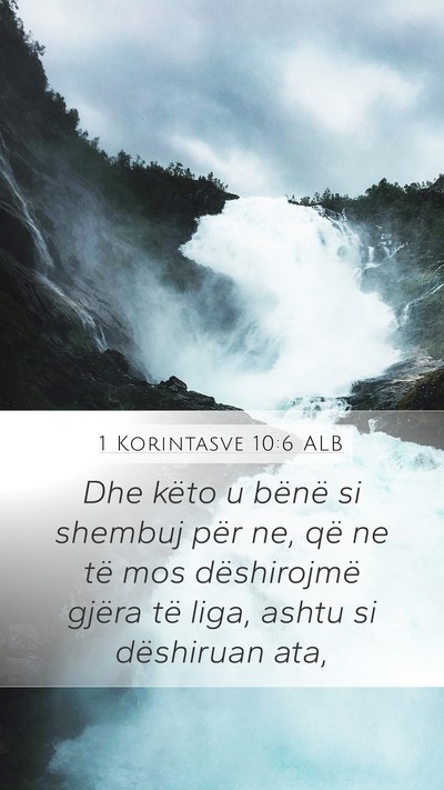 1 Korintasve 10:6 ALB Bible Verse Image