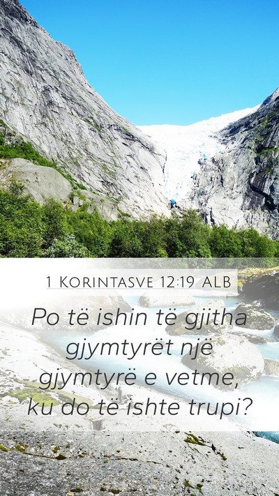 1 Korintasve 12:19 ALB Bible Verse Image