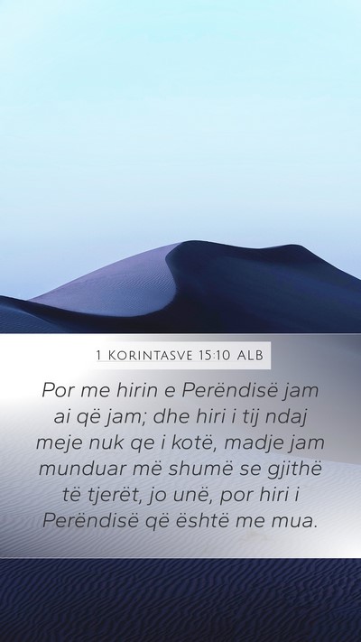 1 Korintasve 15:10 ALB Bible Verse Image