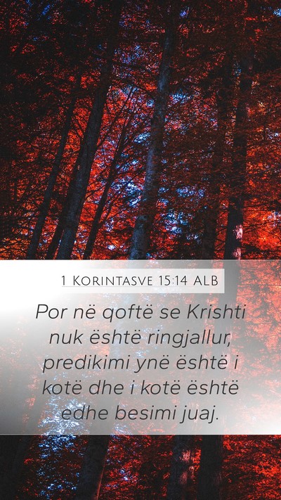 1 Korintasve 15:14 ALB Bible Verse Image