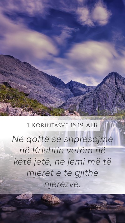 1 Korintasve 15:19 ALB Bible Verse Image