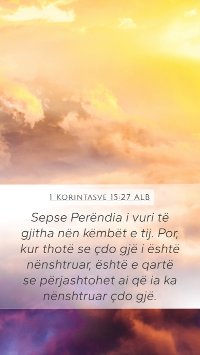 1 Korintasve 15:27 ALB Bible Verse Image