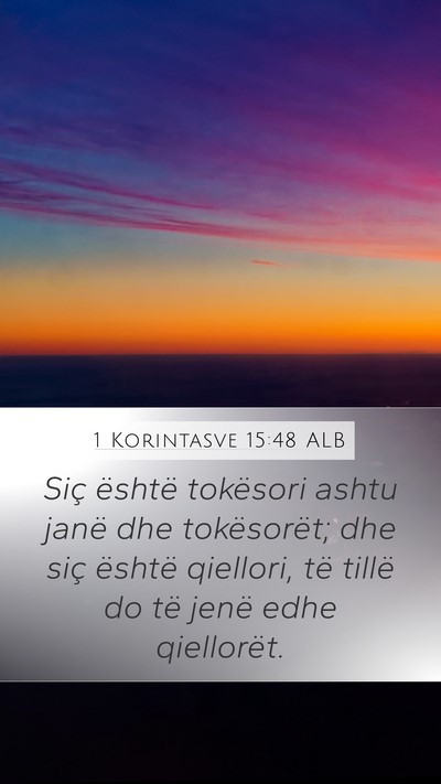 1 Korintasve 15:48 ALB Bible Verse Image