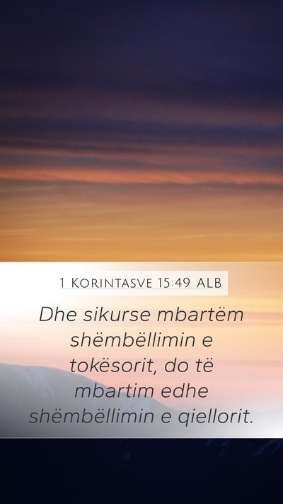 1 Korintasve 15:49 ALB Bible Verse Image