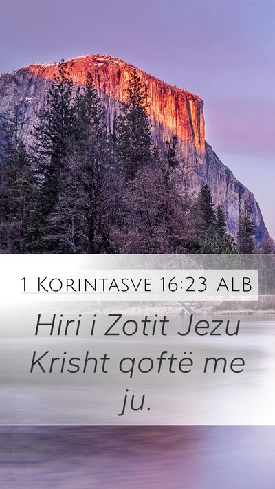 1 Korintasve 16:23 ALB Bible Verse Image