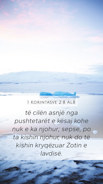 1 Korintasve 2:8 ALB Bible Verse Image