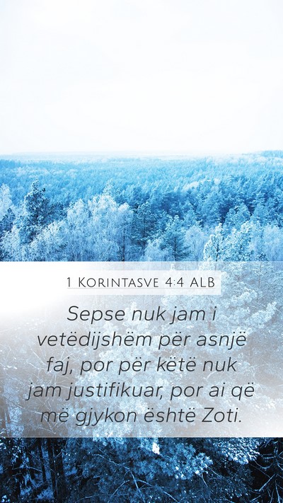 1 Korintasve 4:4 ALB Bible Verse Image