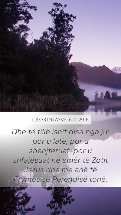 1 Korintasve 6:11 ALB Bible Verse Image