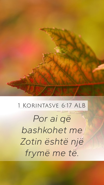 1 Korintasve 6:17 ALB Bible Verse Image