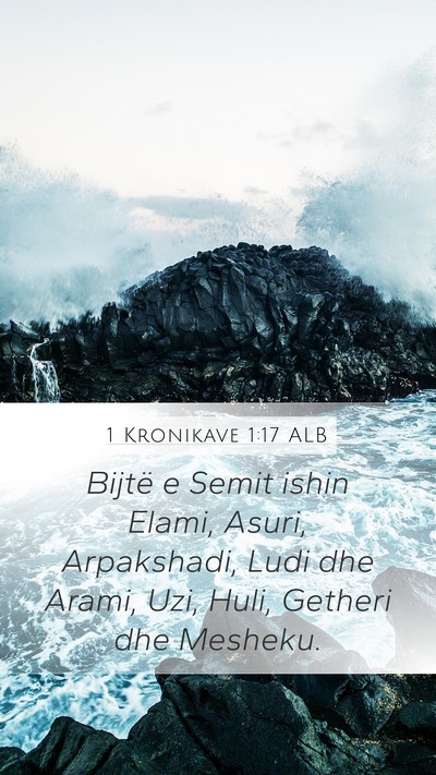 1 Kronikave 1:17 ALB Bible Verse Image