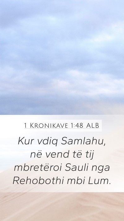 1 Kronikave 1:48 ALB Bible Verse Image