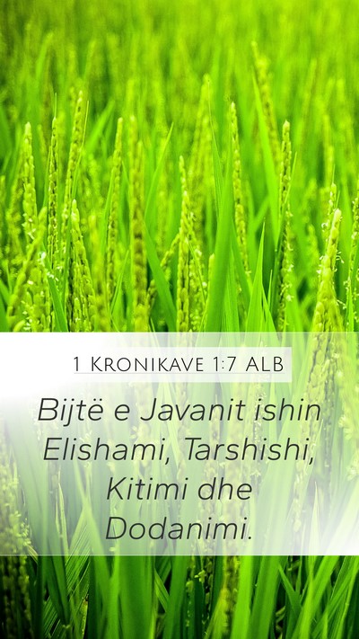 1 Kronikave 1:7 ALB Bible Verse Image
