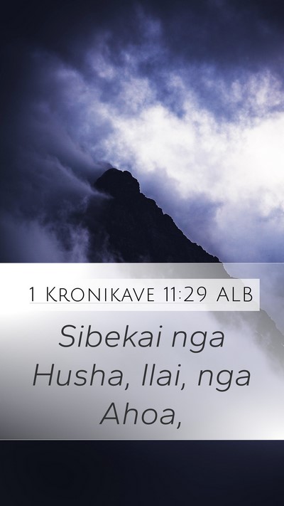 1 Kronikave 11:29 ALB Bible Verse Image