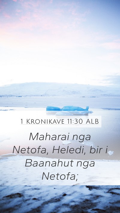1 Kronikave 11:30 ALB Bible Verse Image