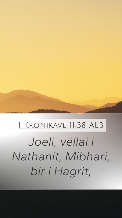 1 Kronikave 11:38 ALB Bible Verse Image