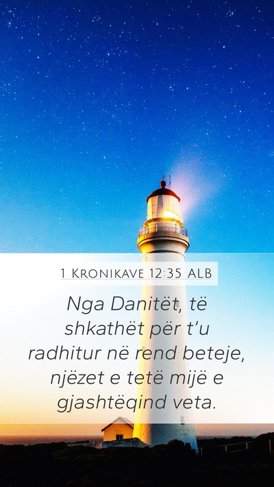 1 Kronikave 12:35 ALB Bible Verse Image