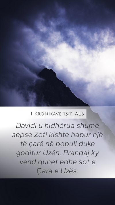 1 Kronikave 13:11 ALB Bible Verse Image
