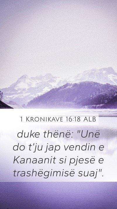 1 Kronikave 16:18 ALB Mobile Phone Wallpaper - duke thënë: 