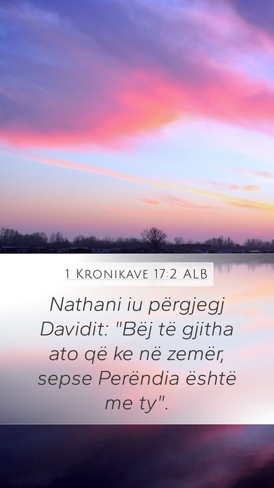 1 Kronikave 17:2 ALB Bible Verse Image