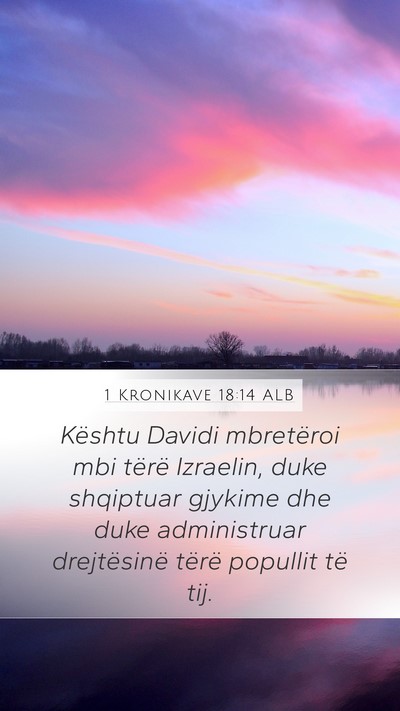 1 Kronikave 18:14 ALB Bible Verse Image