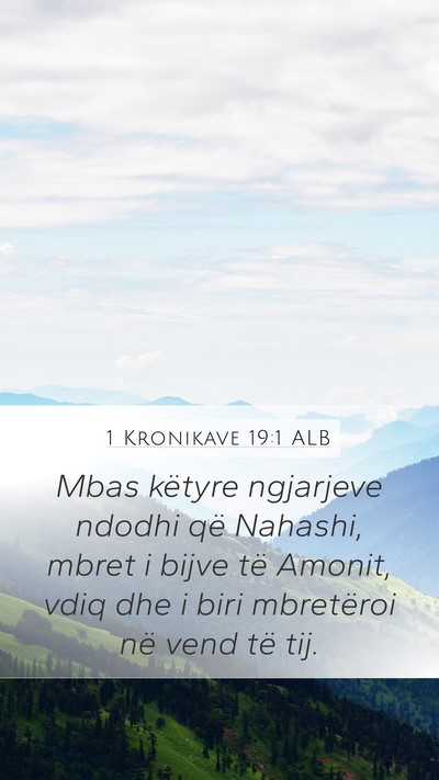 1 Kronikave 19:1 ALB Bible Verse Image
