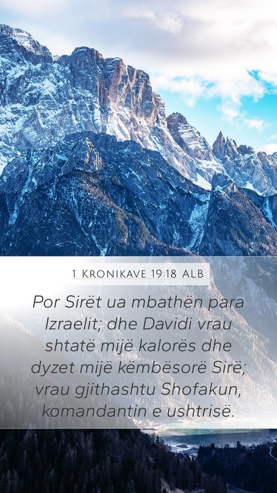 1 Kronikave 19:18 ALB Bible Verse Image