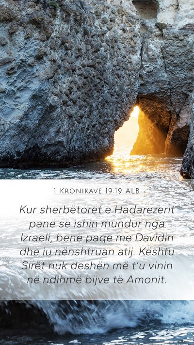 1 Kronikave 19:19 ALB Bible Verse Image