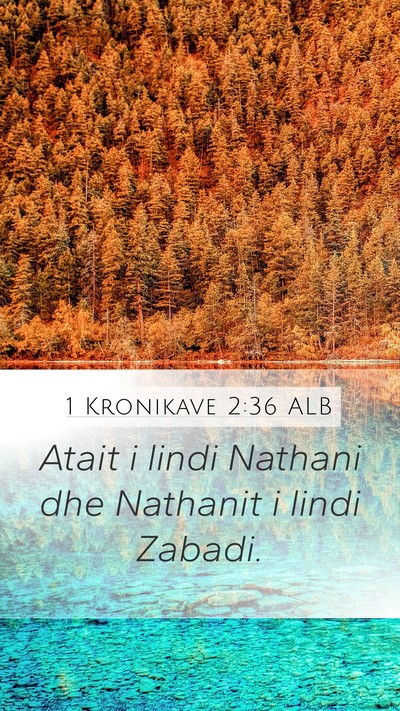 1 Kronikave 2:36 ALB Bible Verse Image