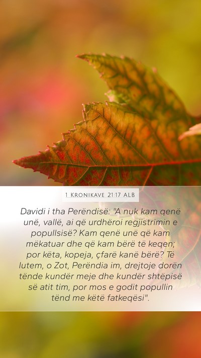1 Kronikave 21:17 ALB Bible Verse Image
