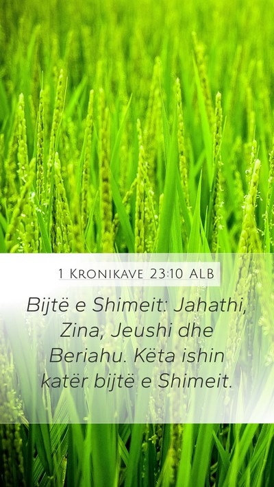 1 Kronikave 23:10 ALB Bible Verse Image