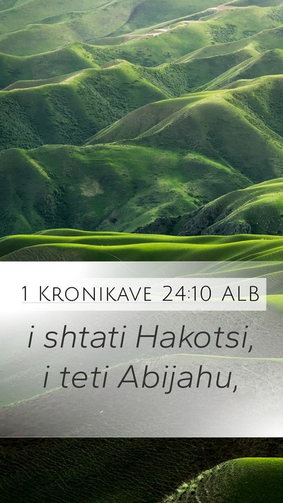 1 Kronikave 24:10 ALB Bible Verse Image