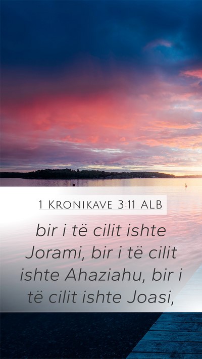 1 Kronikave 3:11 ALB Bible Verse Image