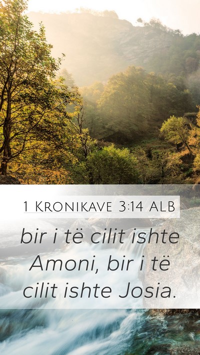 1 Kronikave 3:14 ALB Bible Verse Image