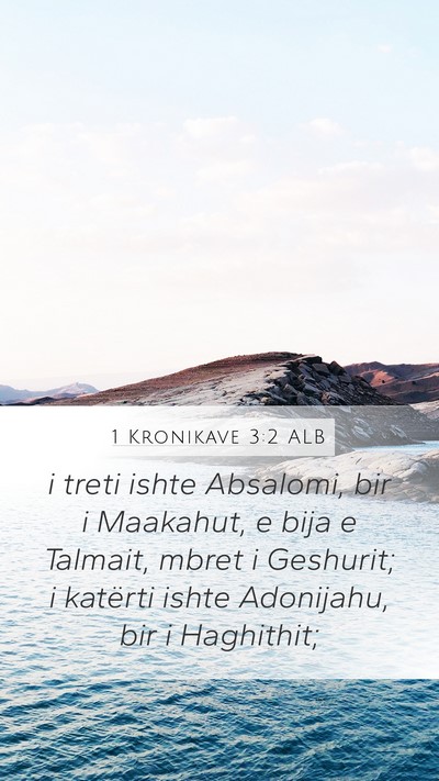 1 Kronikave 3:2 ALB Bible Verse Image