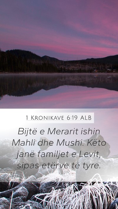 1 Kronikave 6:19 ALB Bible Verse Image