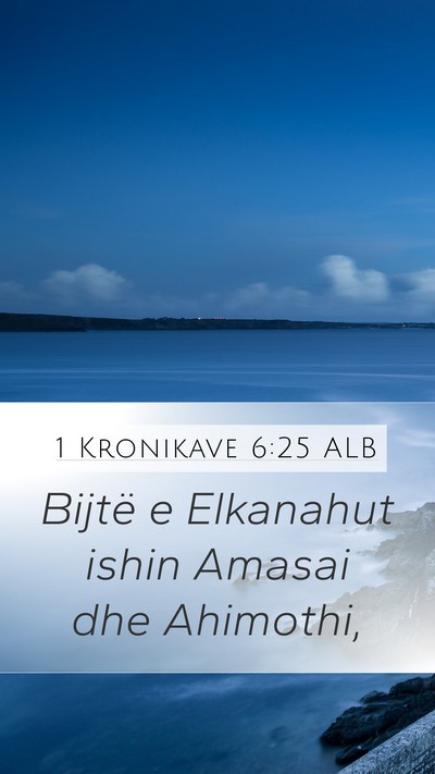 1 Kronikave 6:25 ALB Bible Verse Image