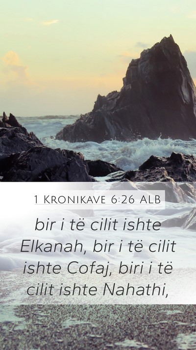 1 Kronikave 6:26 ALB Bible Verse Image