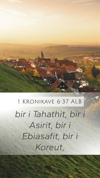 1 Kronikave 6:37 ALB Bible Verse Image