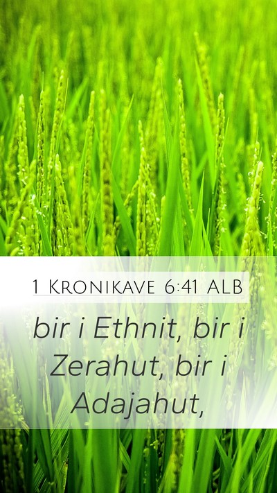 1 Kronikave 6:41 ALB Mobile Phone Wallpaper - bir i Ethnit, bir i Zerahut, bir i - Mobile Bible Verse Wallpaper