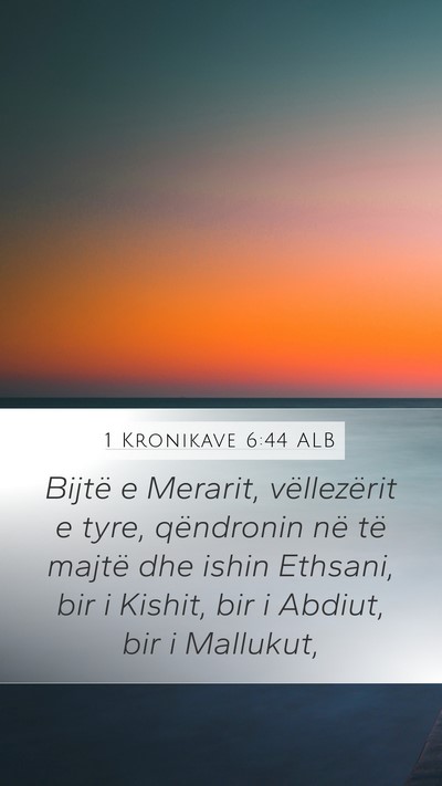 1 Kronikave 6:44 ALB Bible Verse Image