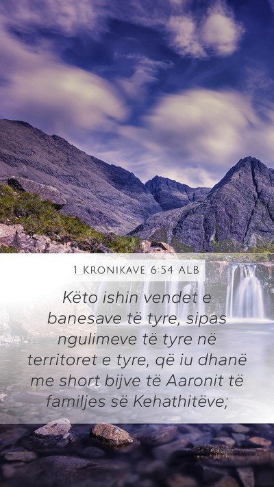 1 Kronikave 6:54 ALB Bible Verse Image