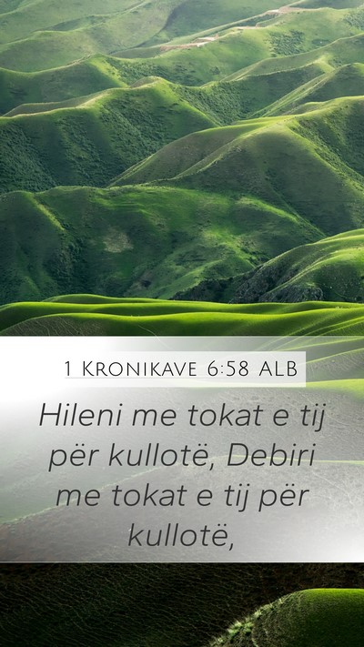 1 Kronikave 6:58 ALB Bible Verse Image