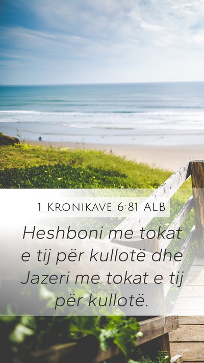 1 Kronikave 6:81 ALB Bible Verse Image