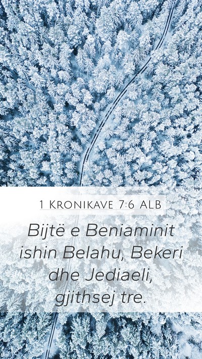 1 Kronikave 7:6 ALB Bible Verse Image